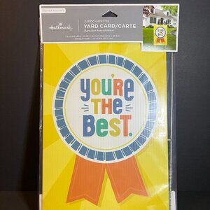 Hallmark Jumbo Greeting You're the Best Weather Resistant Yard Sign Card Stake